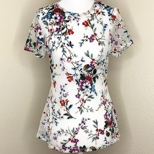 A New Day Mesh Floral Shirt Size XS